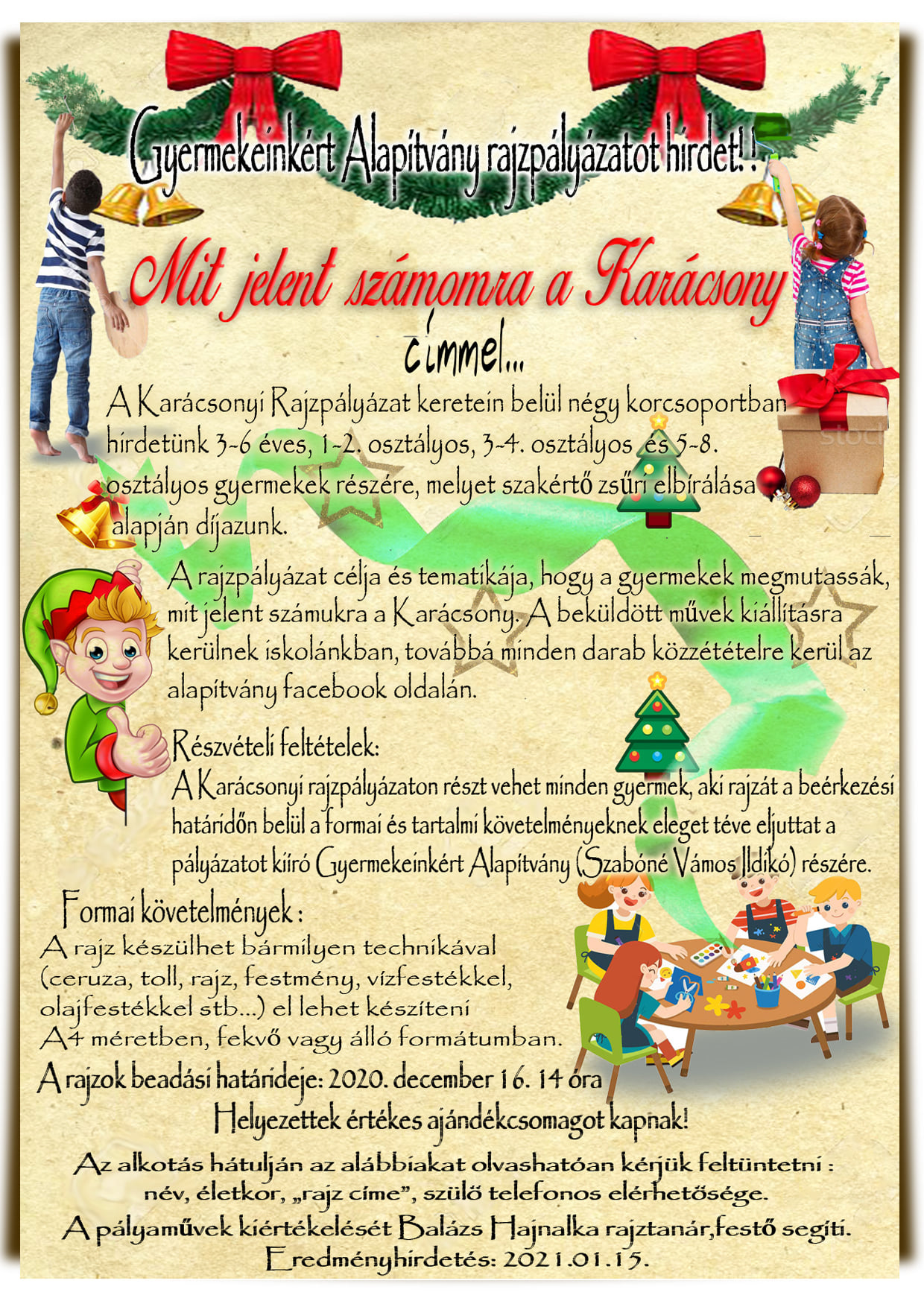 Karácsonyi rajzpályázat